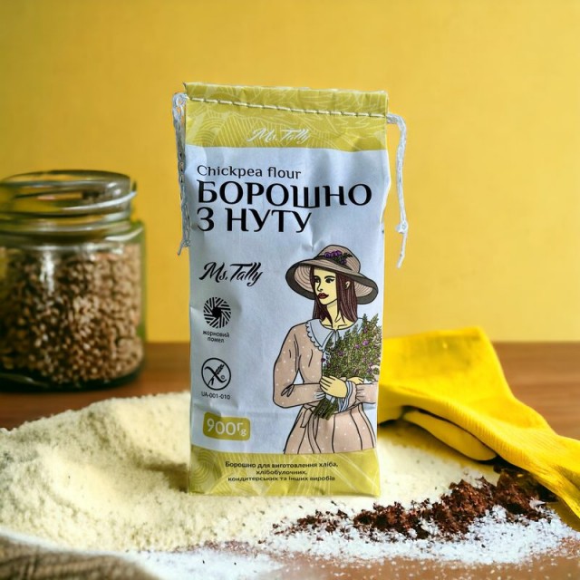 Борошно з нуту безглютенове - Ms. Tally 900 грам Борошно з нуту безглютенове - Ms. Tally 900 грам
