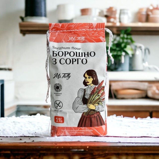 Борошно з сорго безглютенове - Ms. Tally 1000 грам Борошно з сорго безглютенове - Ms. Tally 1000 грам