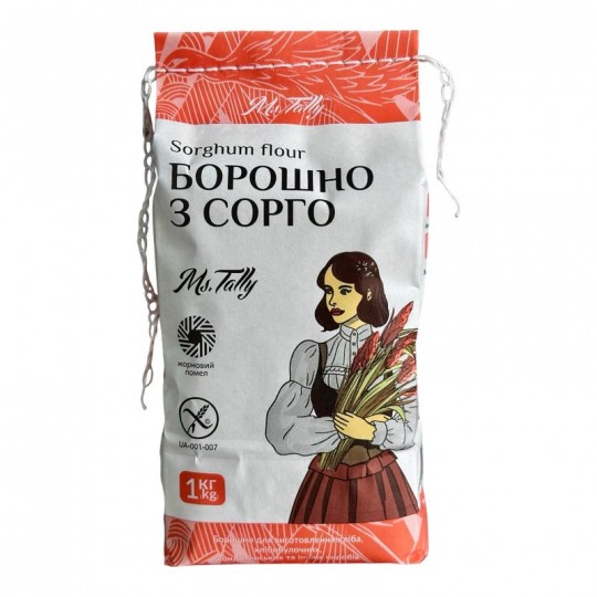 Борошно з сорго безглютенове - Ms. Tally 1000 грам Борошно з сорго безглютенове - Ms. Tally 1000 грам