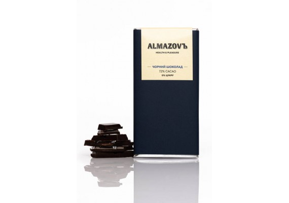 Черный шоколад 80г | 72% cacao | 0% сахара