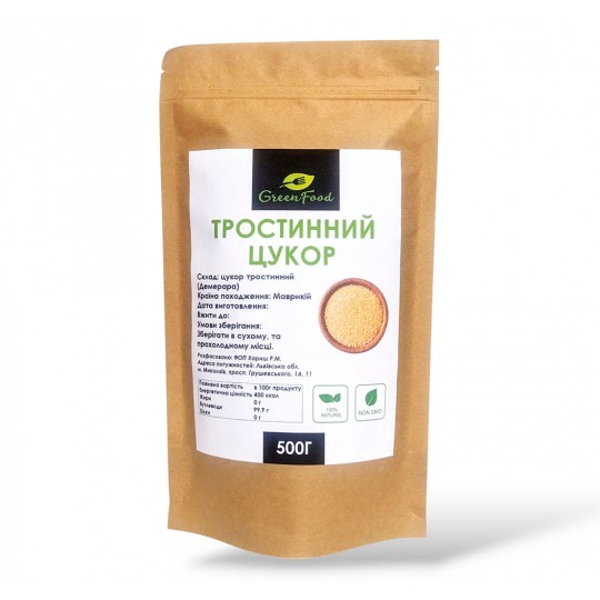 Тростниковый сахар светлый