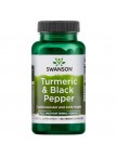 Куркума та чорний перець Swanson Turmeric & Black Pepper - 60 капсул Swanson