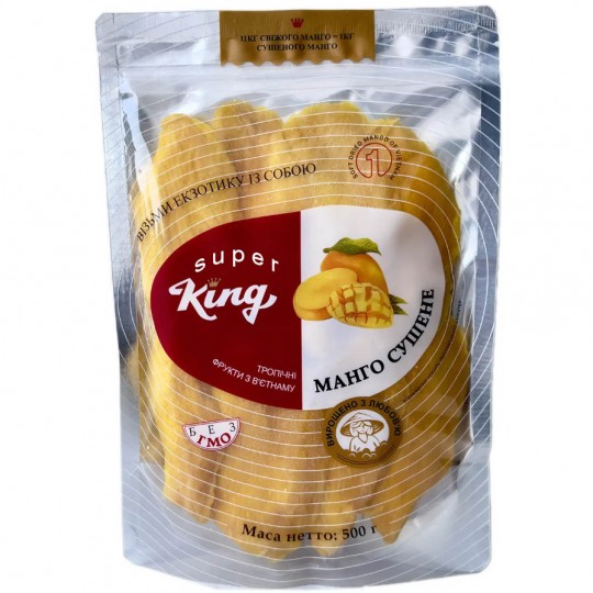 Манго натуральный сушеный Super King 500 грамм
