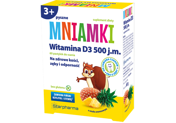 Пастилки с витамином D3 500 МЕ для детей