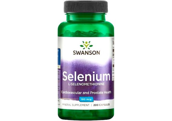 Селен (L-селенометіонін) 100 мкг - 200 капсул Swanson