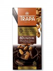 Шоколад без сахара TRAPA INTENSO 0% черный 80% с миндалем 175 грамм