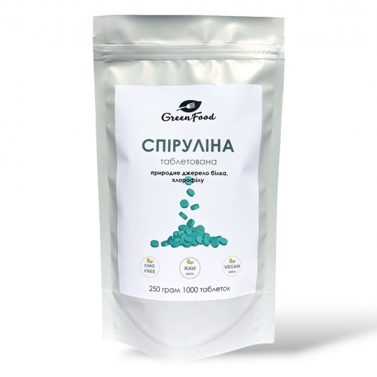 Спіруліна 1000 таблеток - 250 грам Спіруліна 1000 таблеток - 250 грам